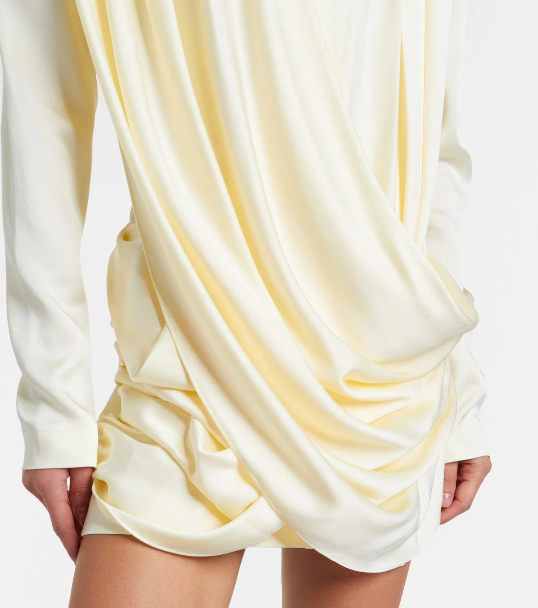 Stella McCartney - Draped satin minidress