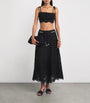 Cotton Rhiannon Embroidered Crop Top BLK/BLACK