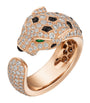 Rose Gold, Diamond, Emerald and Onyx Panthère de Cartier Ring
