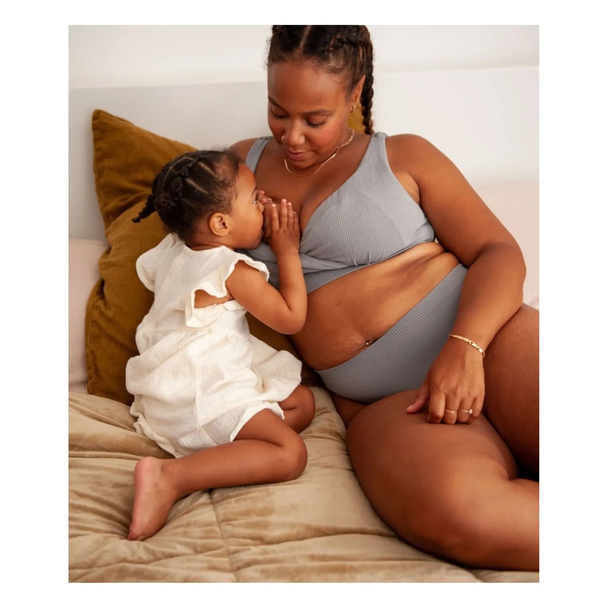 Mama Hangs - Everyday Classic Panties | Grey blue