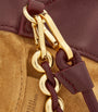 LOEWE Burgundy Leather Flamenco Purse