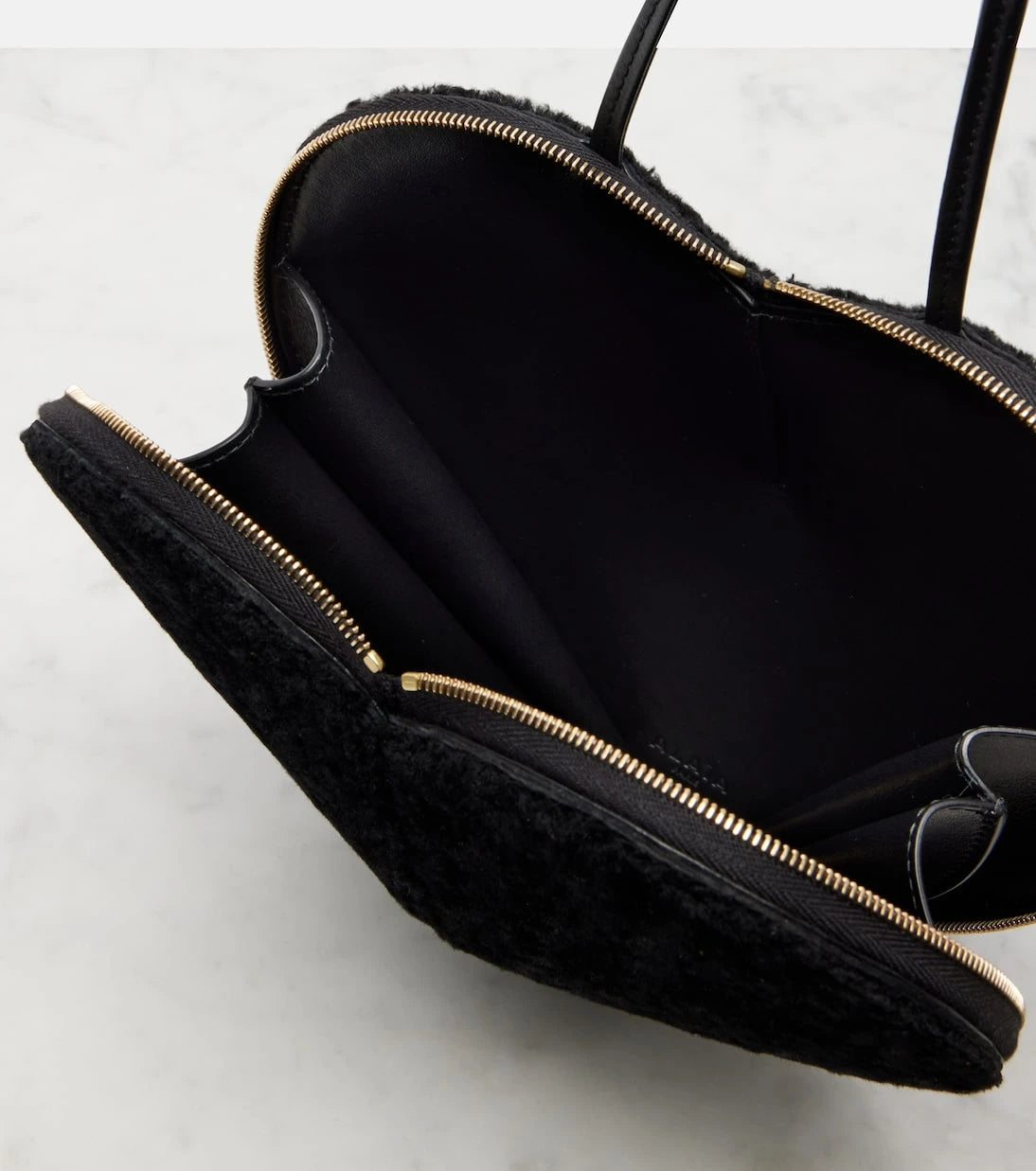 Alaïa - Le Coeur Small shearling crossbody bag