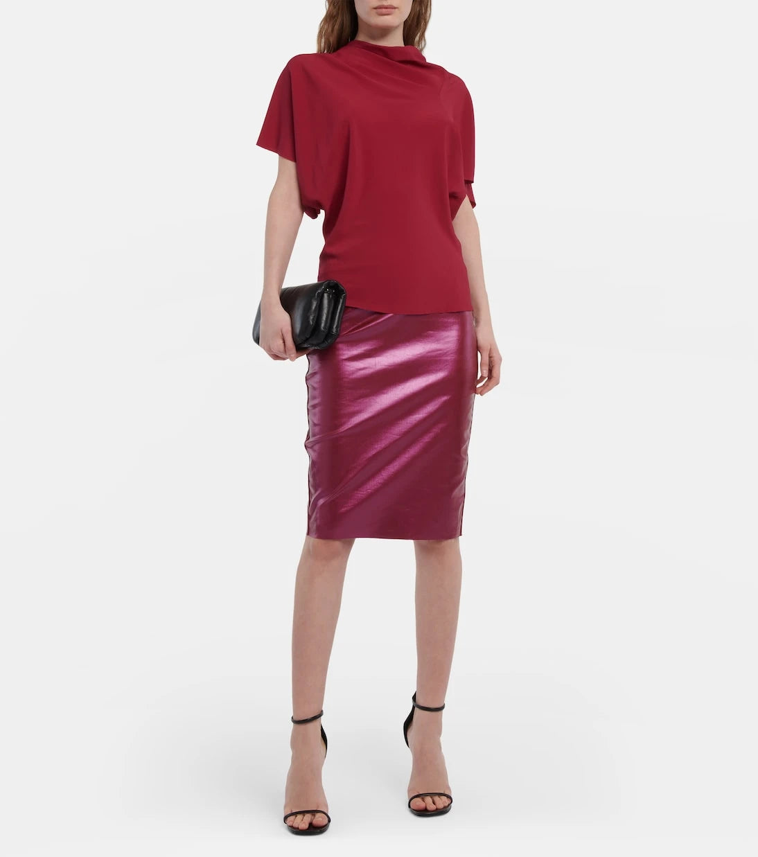 Rick Owens - Asymmetrical silk-blend top