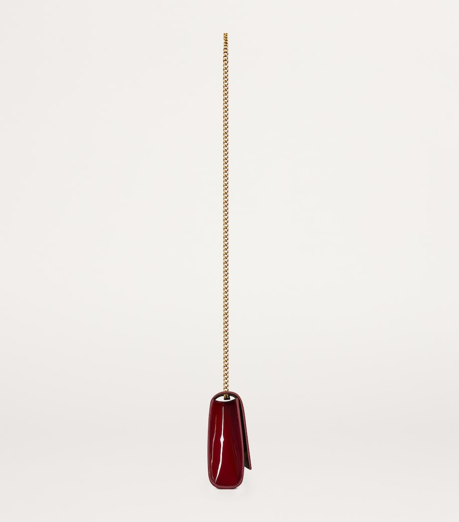 Saint Laurent Red Small Leather Kate Cross-Body Bag