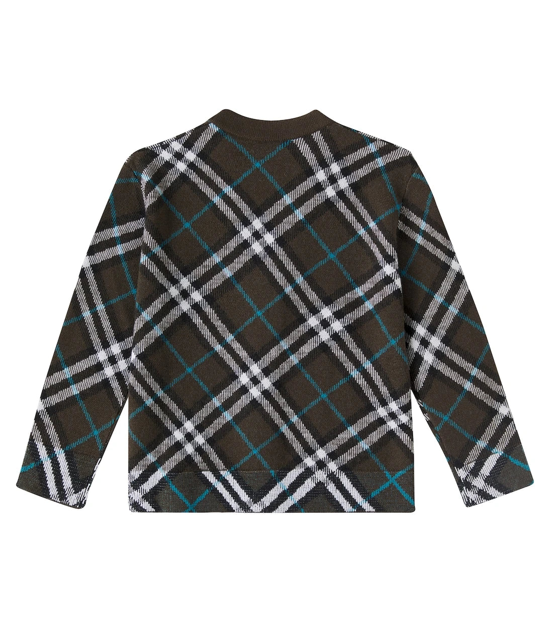 Burberry Kids - Checked wool cardigan