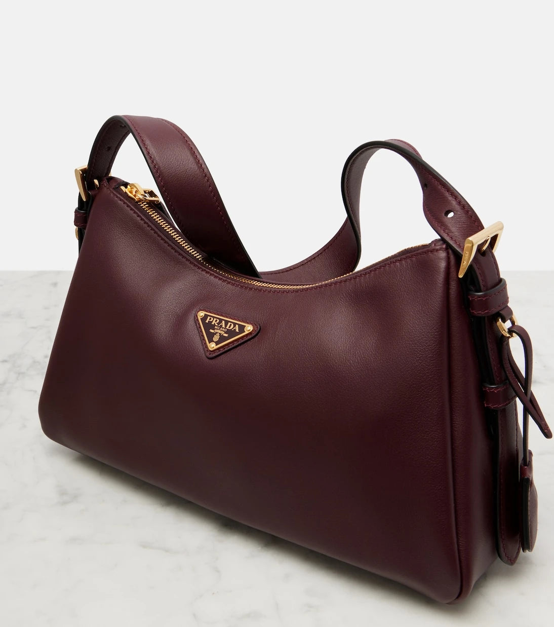 Prada - Prada Aimée Medium leather shoulder bag