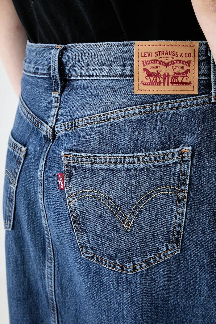 Levi's Denim Yırtmaçlı Etek ANKLE COLUMN
