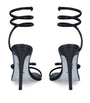 René Caovilla Black Embellished Cleo Sandals 105