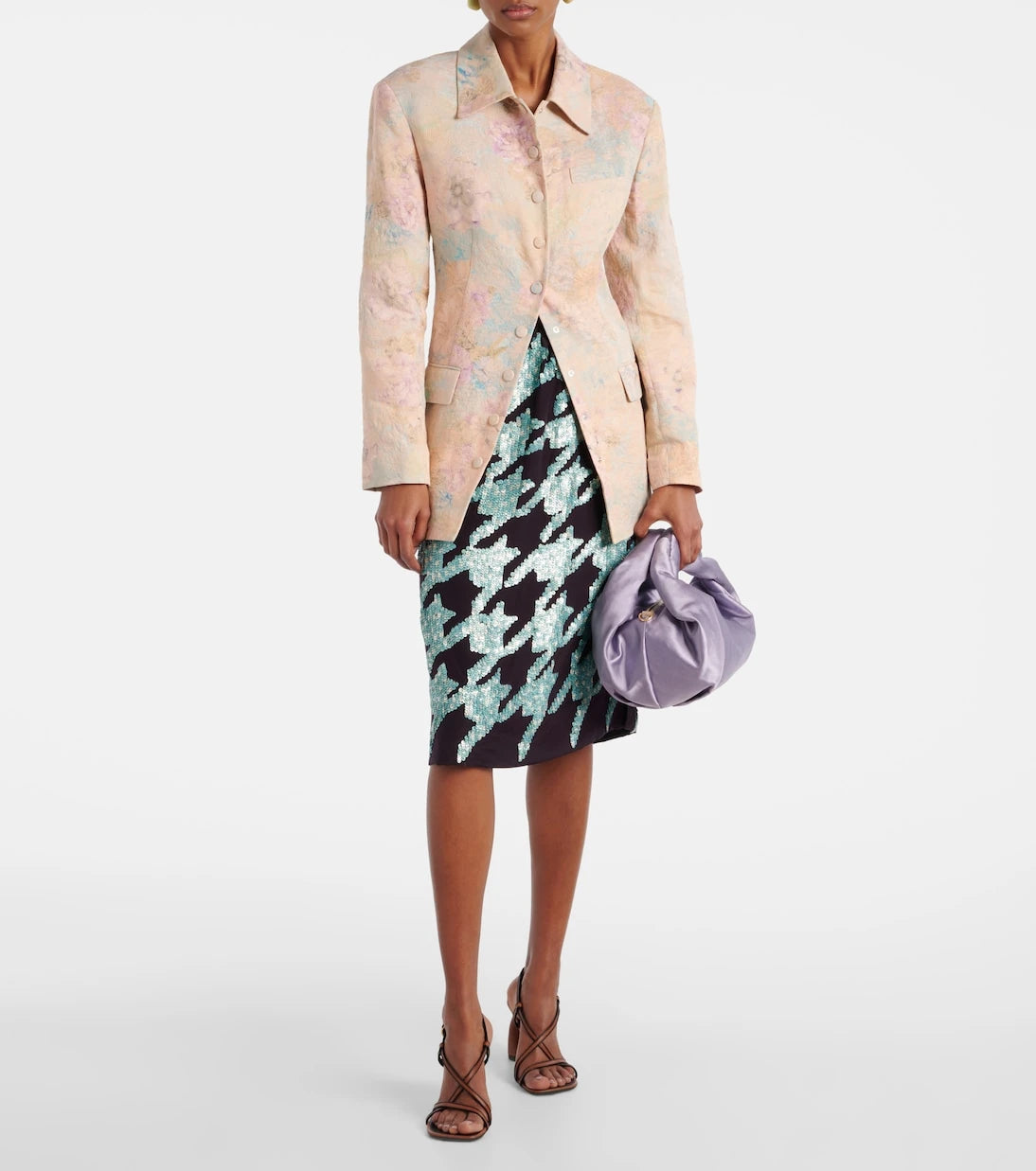 Dries Van Noten - Twist satin tote bag