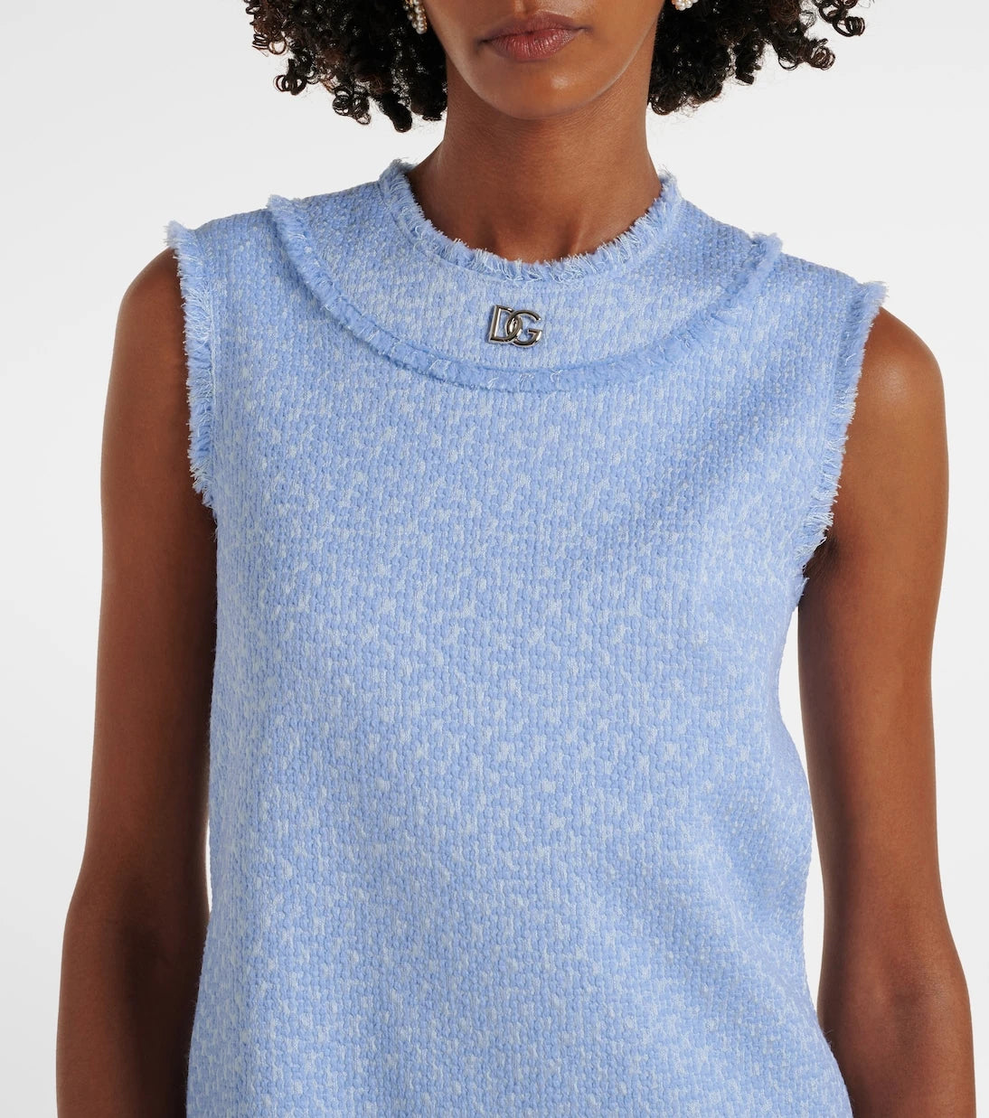 Dolce&Gabbana - DG wool-blend tweed minidress