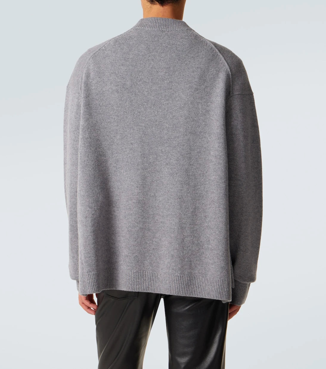 Acne Studios - سترة صوفية وياك محبوكة بشعار العلامة