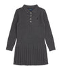 Ralph Lauren Kids Grey Cable Knit Polo Dress (7-14 Years)
