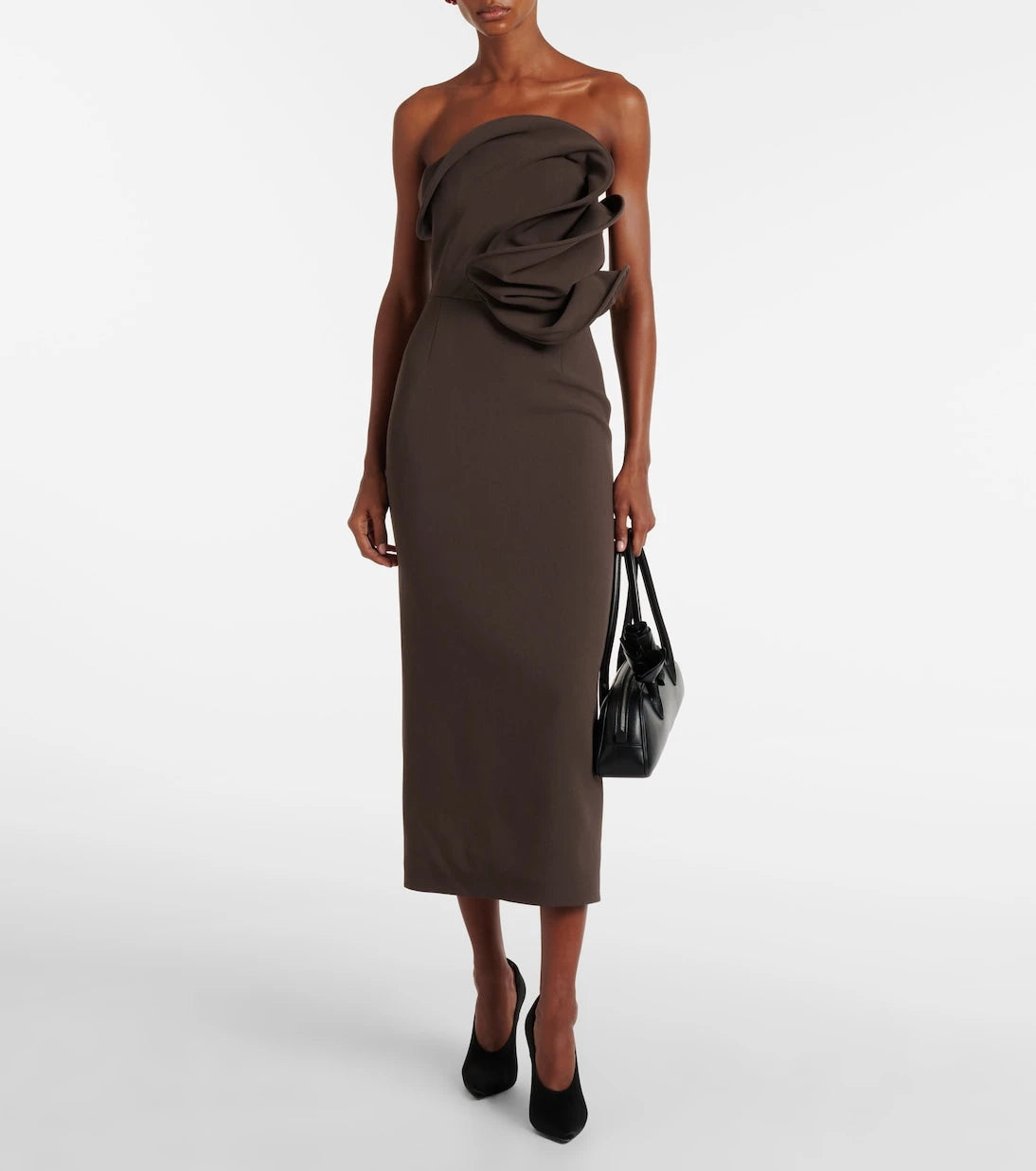 Magda Butrym - Draped wool-blend cocktail dress