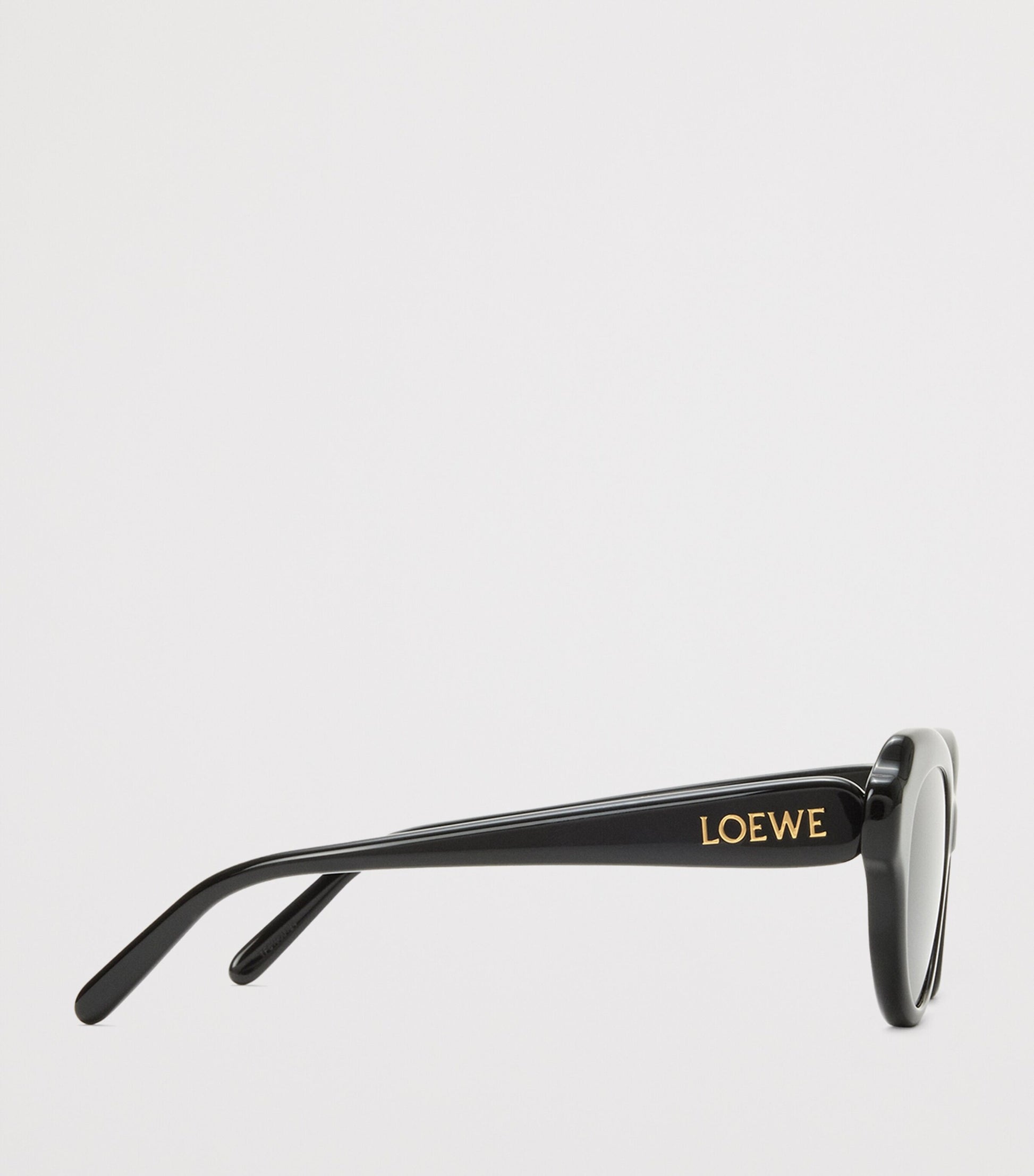 Black Acetate Swan Slim Sunglasses