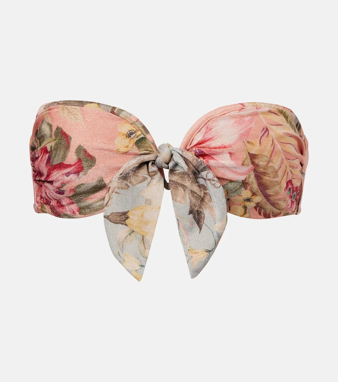 Zimmermann - Coco bow-detail floral bikini top