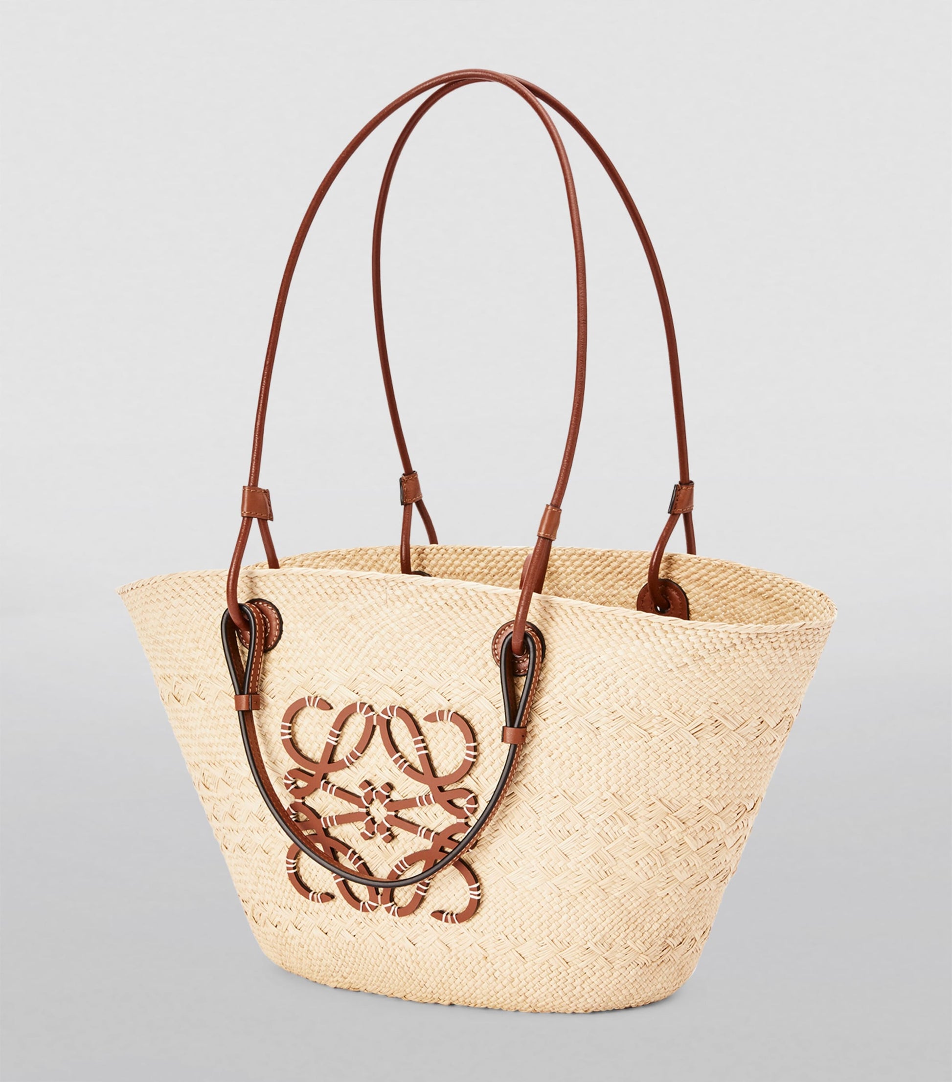 Beige x Paula’s Ibiza Anagram Basket Bag