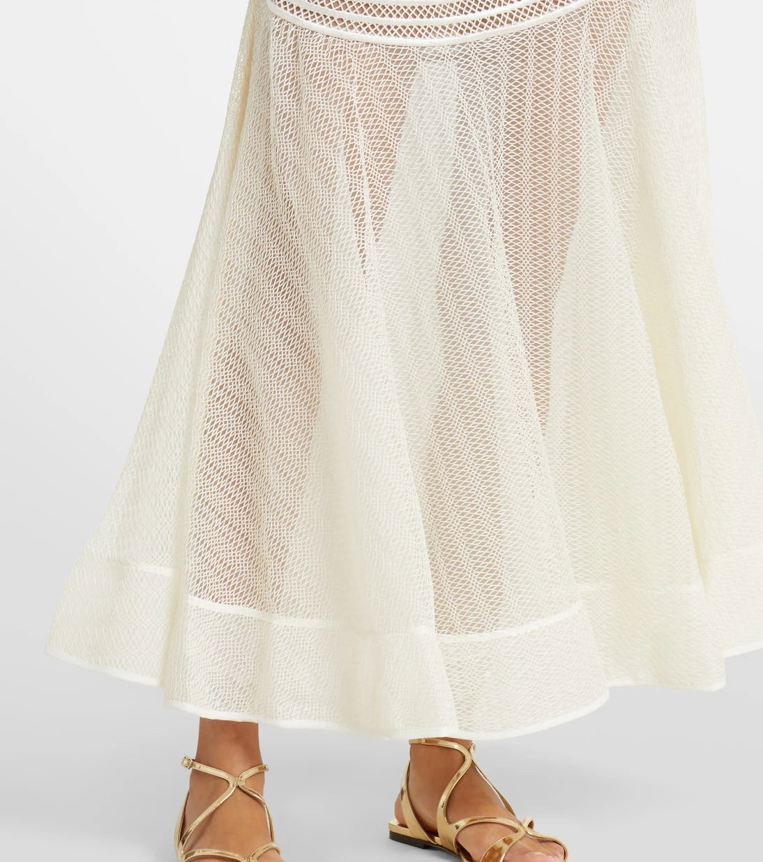 Simkhai - Zakaria mesh-trimmed maxi dress