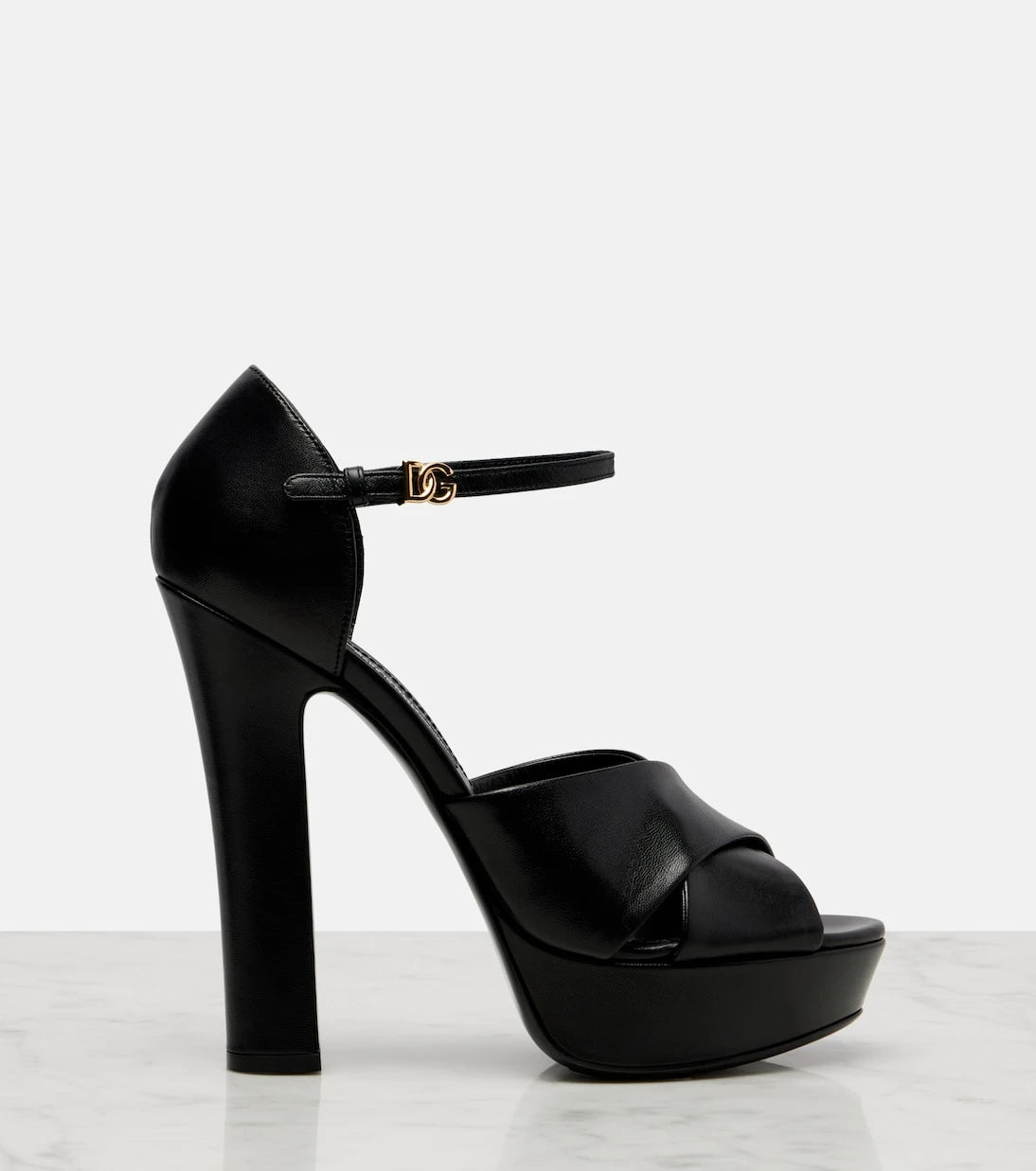 Dolce&Gabbana - Leather platform sandals