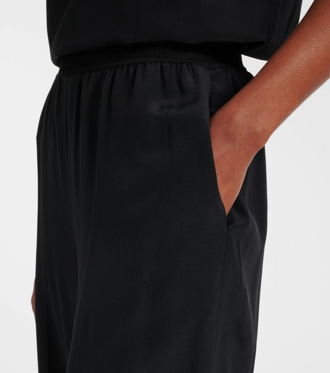 Joseph - Hulin silk crêpe de soie wide-leg pants