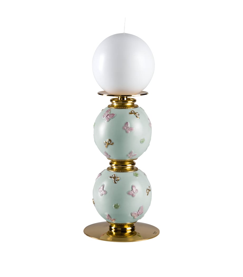 VILLARI Porcelain Butterfly Candle Holder