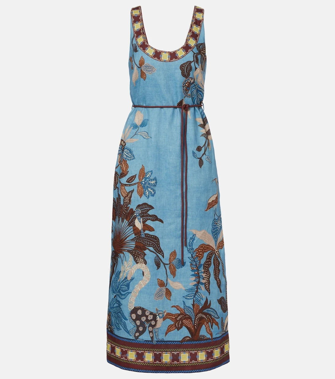 Alémais - Georgie printed linen midi dress