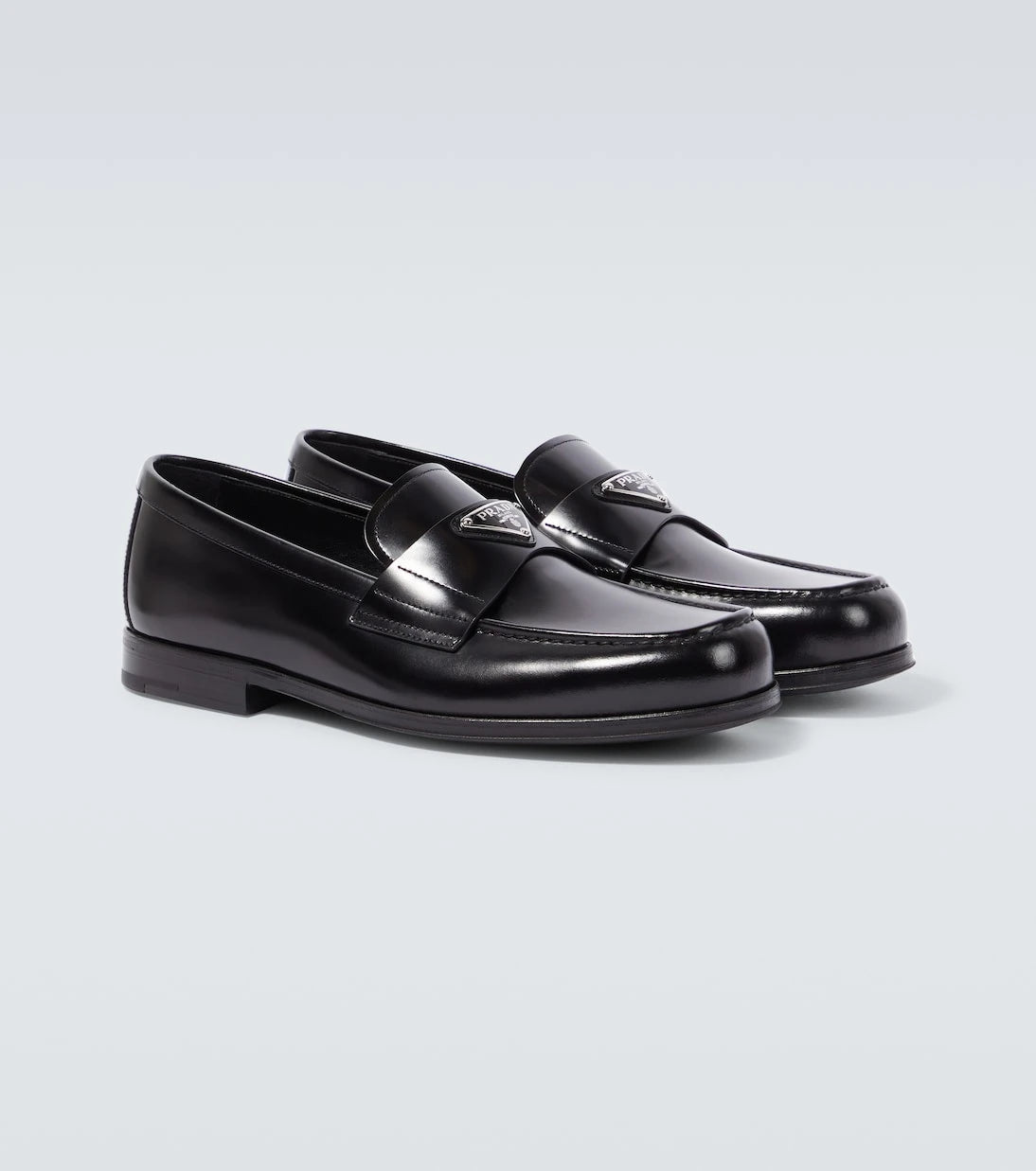 Prada - Brushed leather loafers