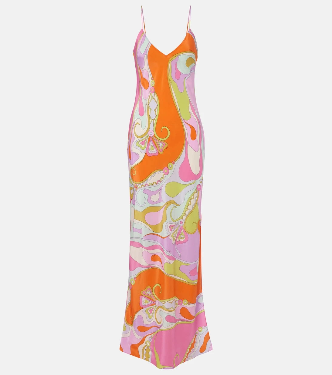Pucci - Orchidee silk twill maxi dress