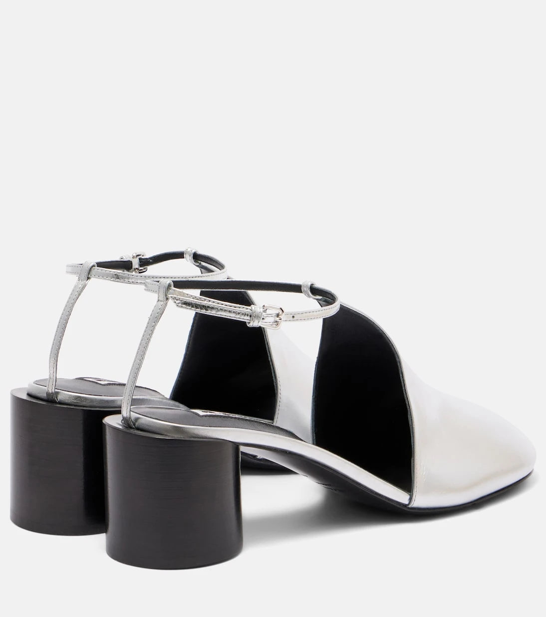 Jil Sander - Metallic leather pumps