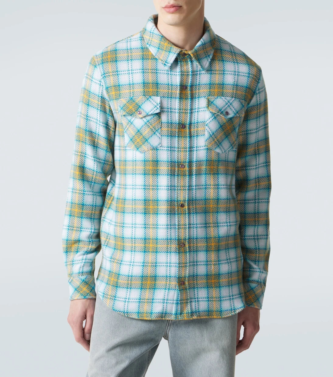God's True Cashmere - Freedom cashmere shirt with amethyst