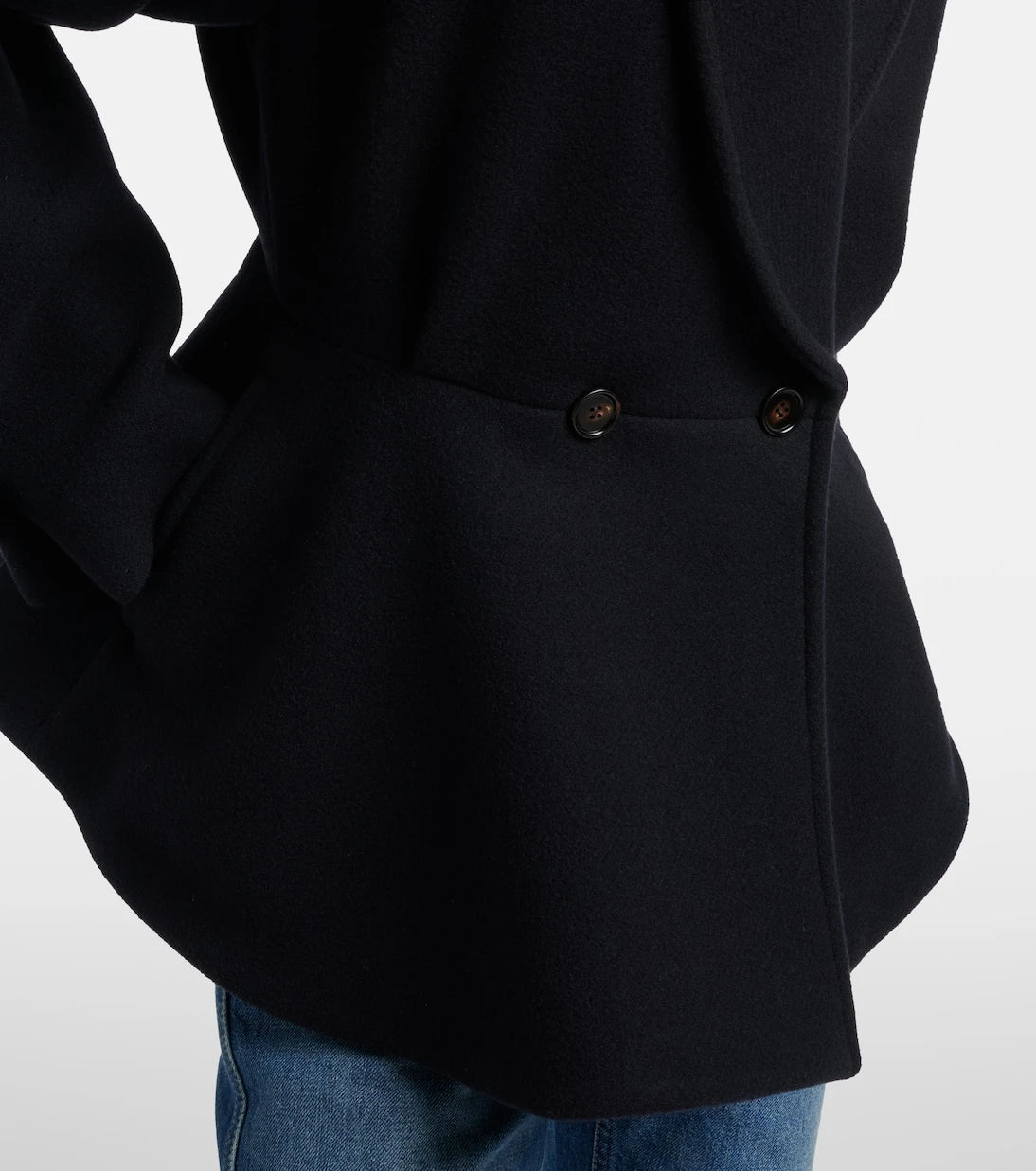 Chloé - Peplum wool-blend coat