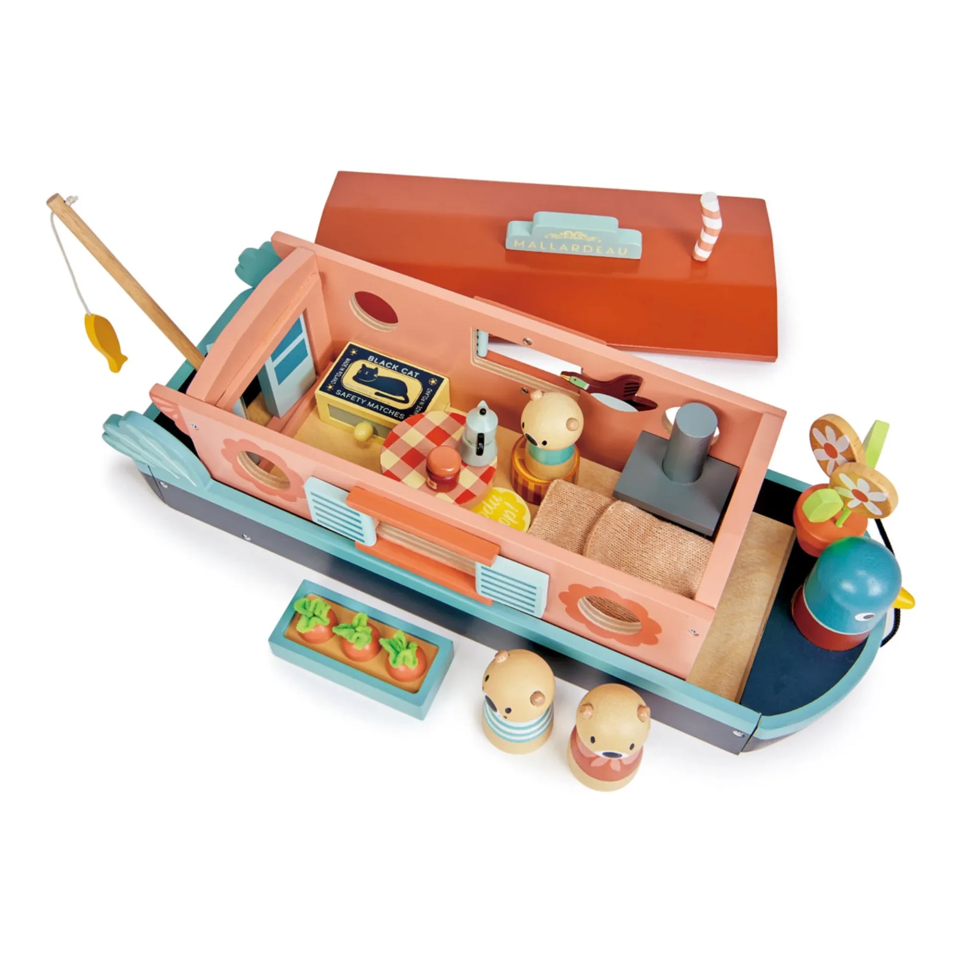 Tender Leaf Toys - Otter family barge