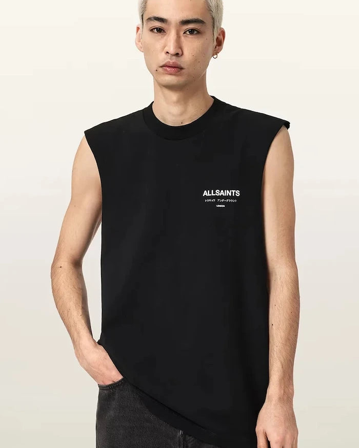 AllSaints тениска мъжка от памук UNDERGROUND