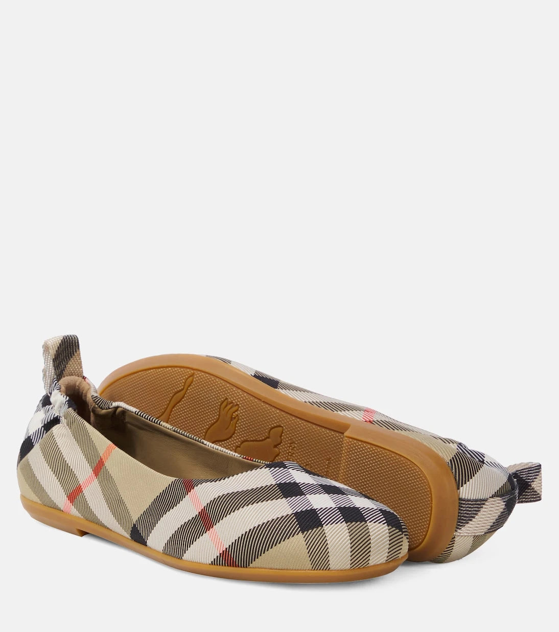 Burberry Kids - Burberry Check ballet flats