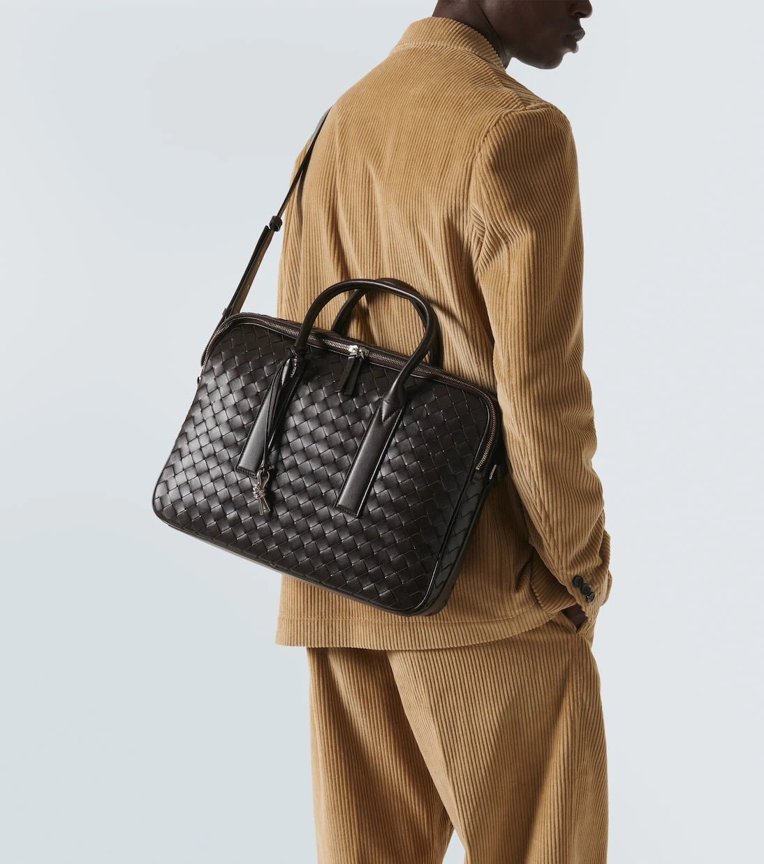 Bottega Veneta - حقيبة مستندات Intrecciato جلدية Getaway