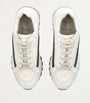 White Leather Tech Sneakers