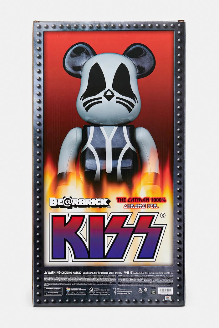 Medicom Toy Be@rbrick KISS Catman Chrome Ver. 1000% Dekoratif Figür