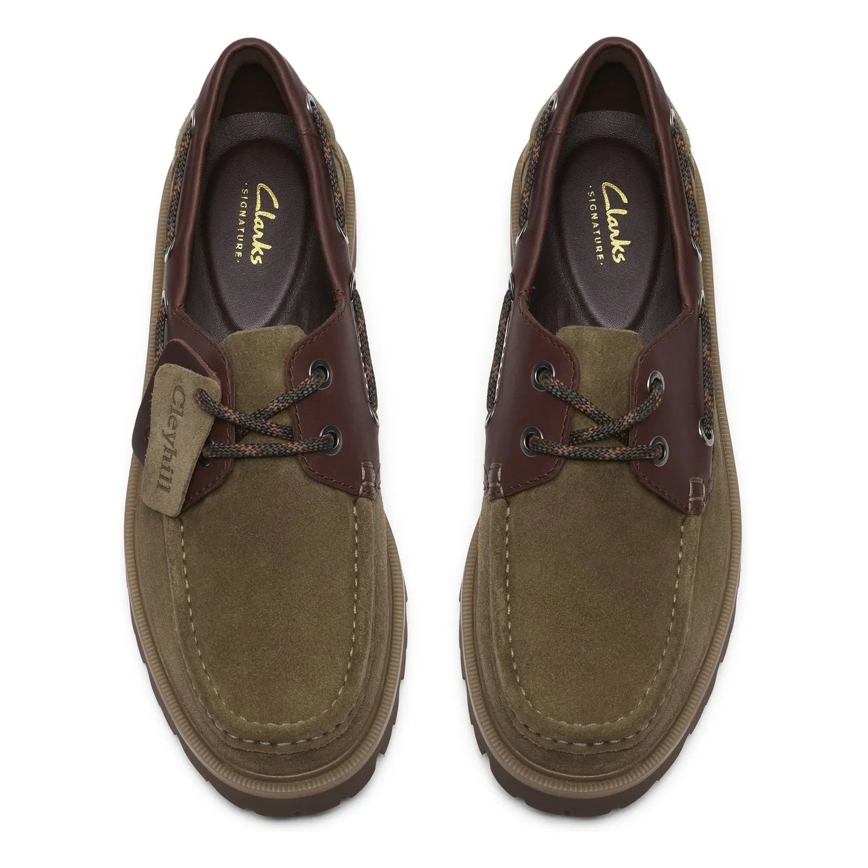 Clarks - Cleyhill Boat Shoes  | Khaki
