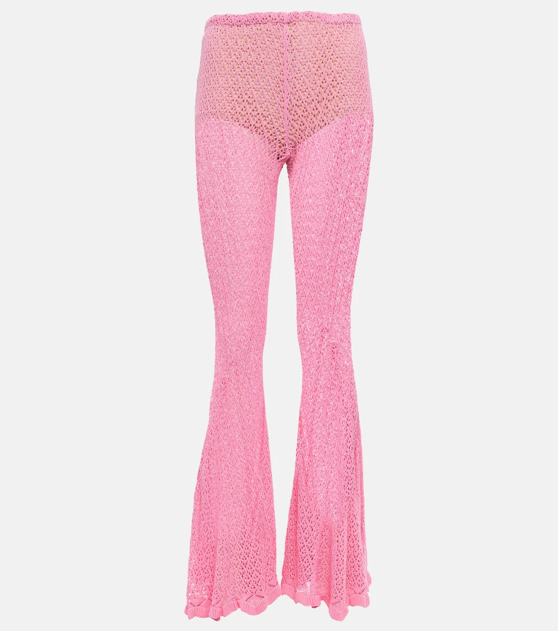 Blumarine - Crochet flared pants