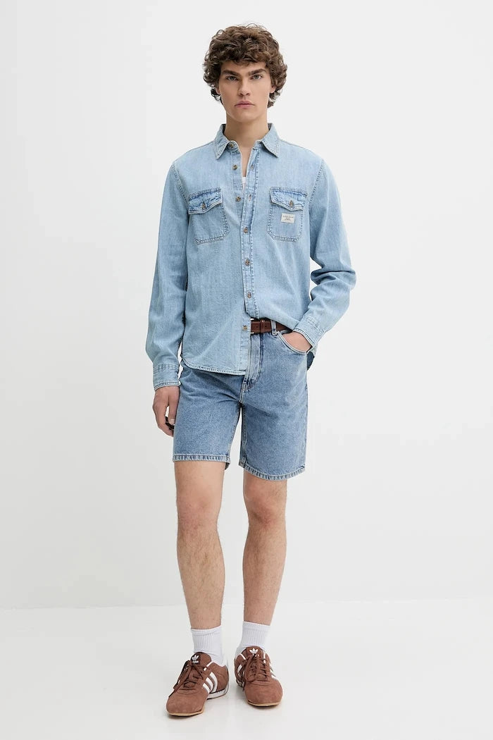 Памучна риза Guess Jeans