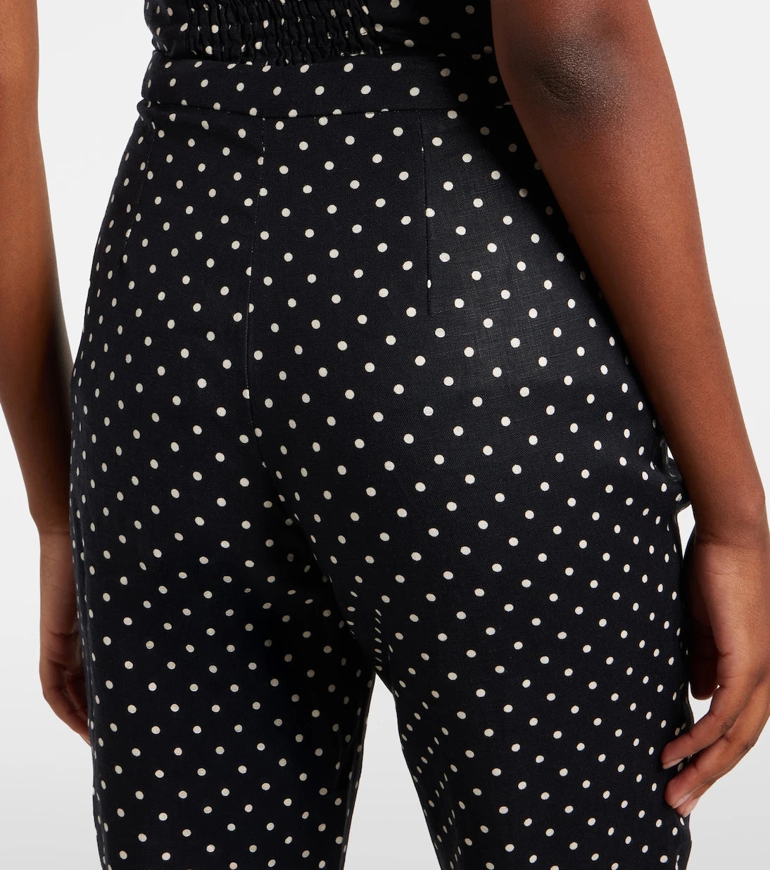 Faithfull - Iria polka-dot linen capri pants