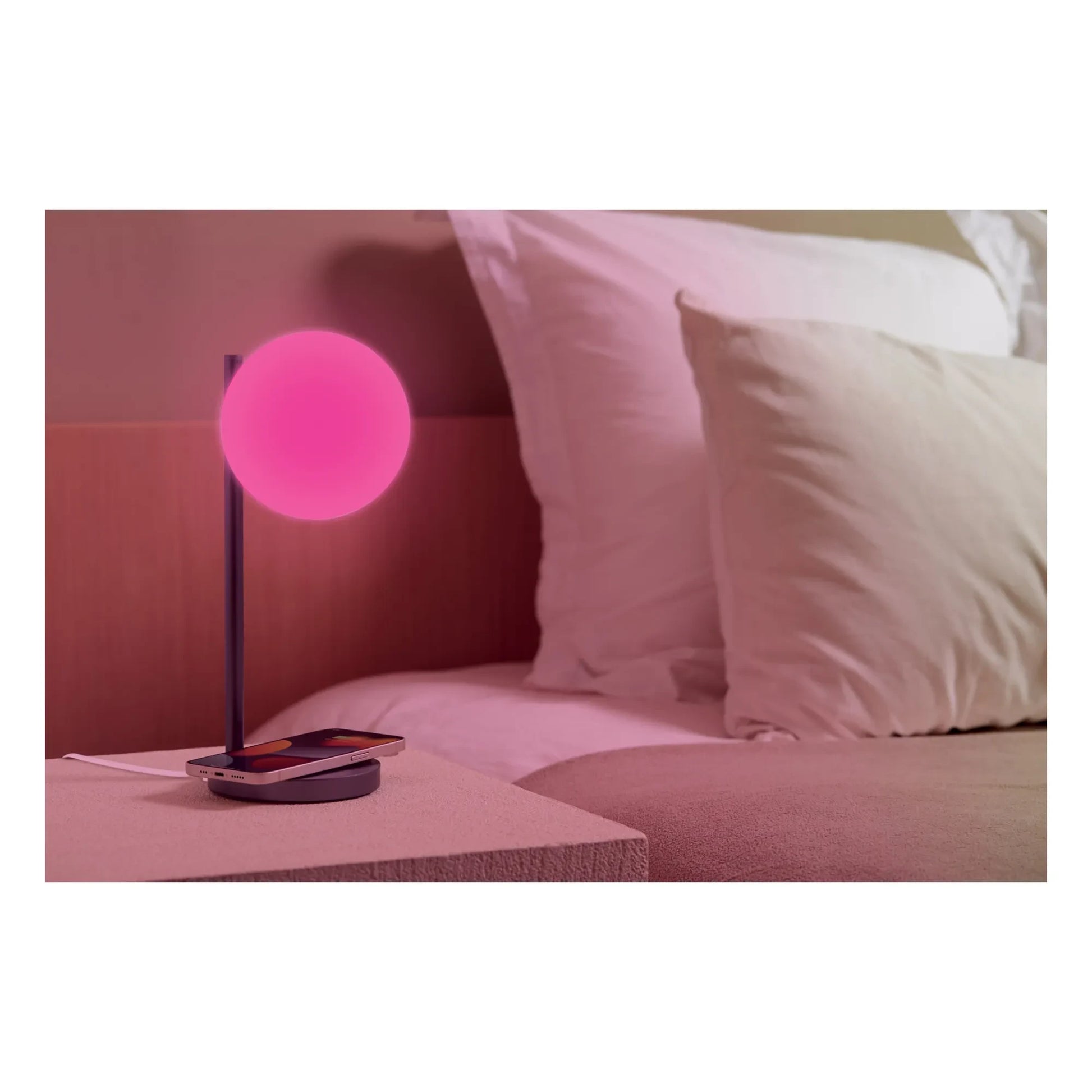 Lexon - Bubble LED desk lamp and charging stand | Steel Grey