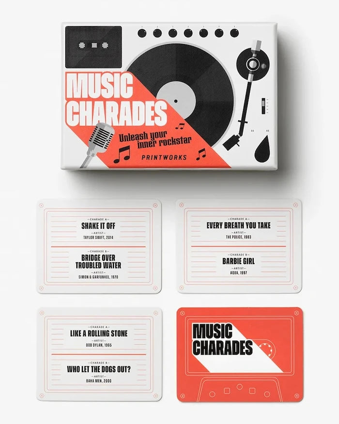 Игра на карти Printworks Music Charades 15 x 10 x 5 cm