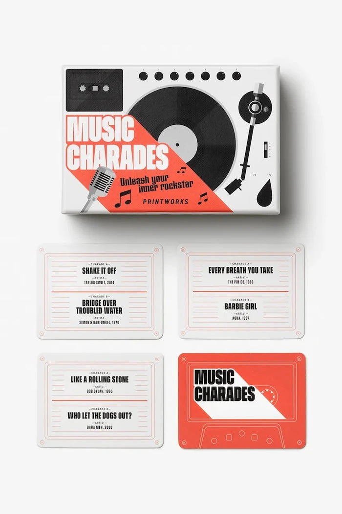 Игра на карти Printworks Music Charades 15 x 10 x 5 cm