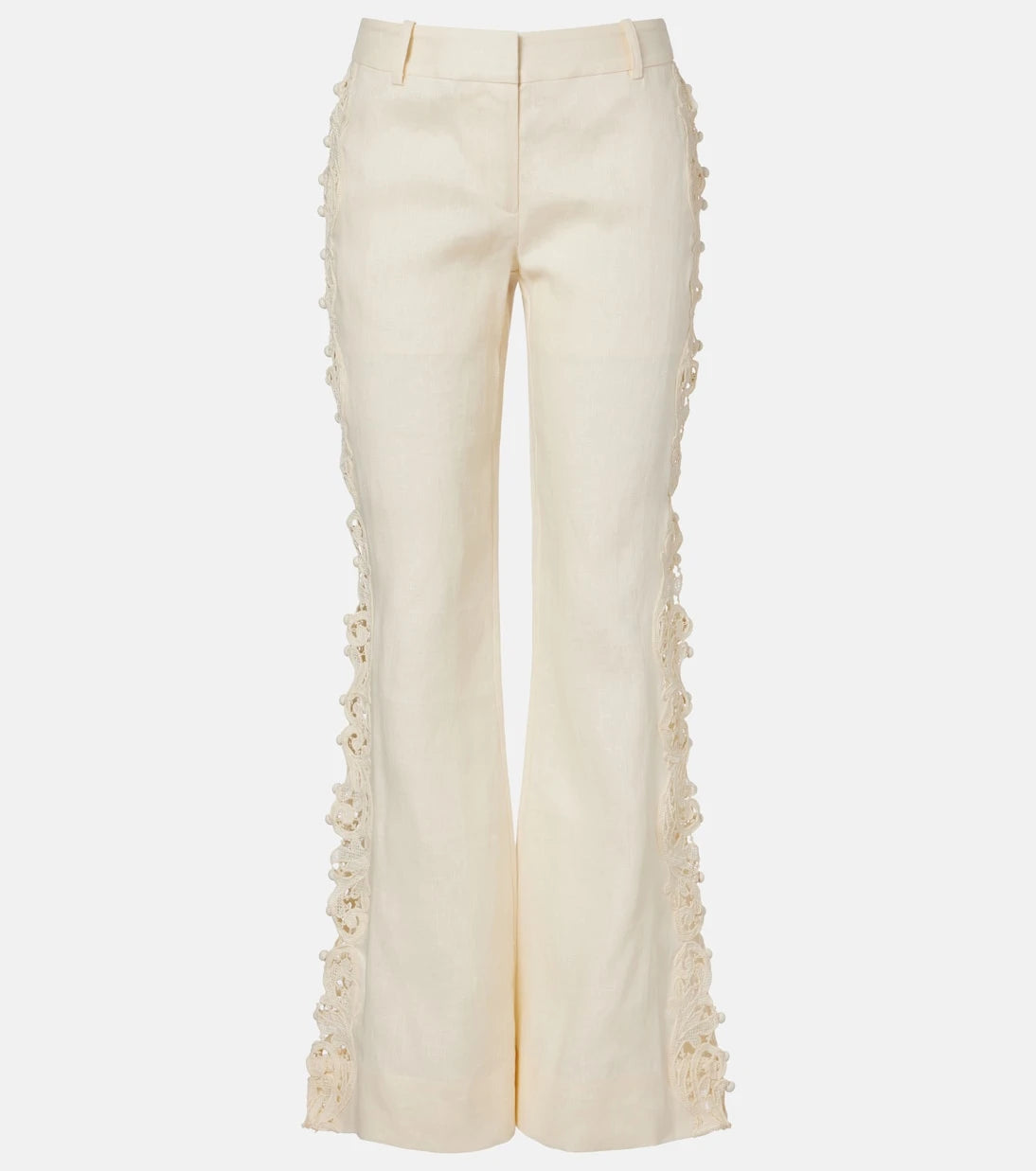 Zimmermann - Awaken embroidered linen flared pants