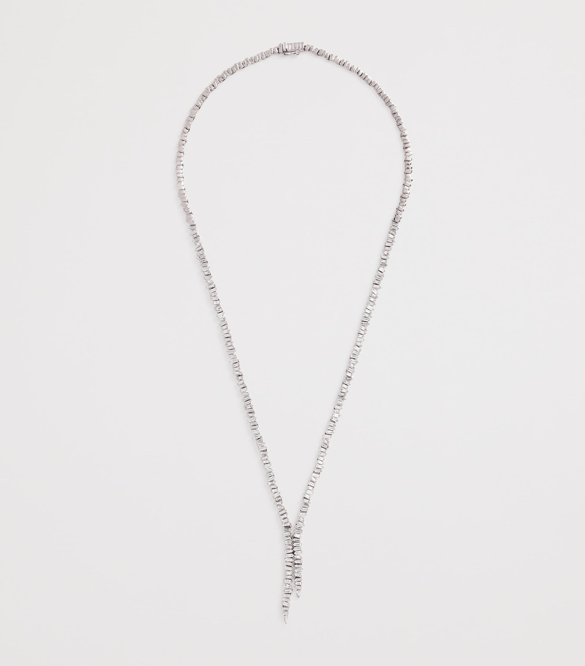 White Gold and Diamond Tennis Necklace