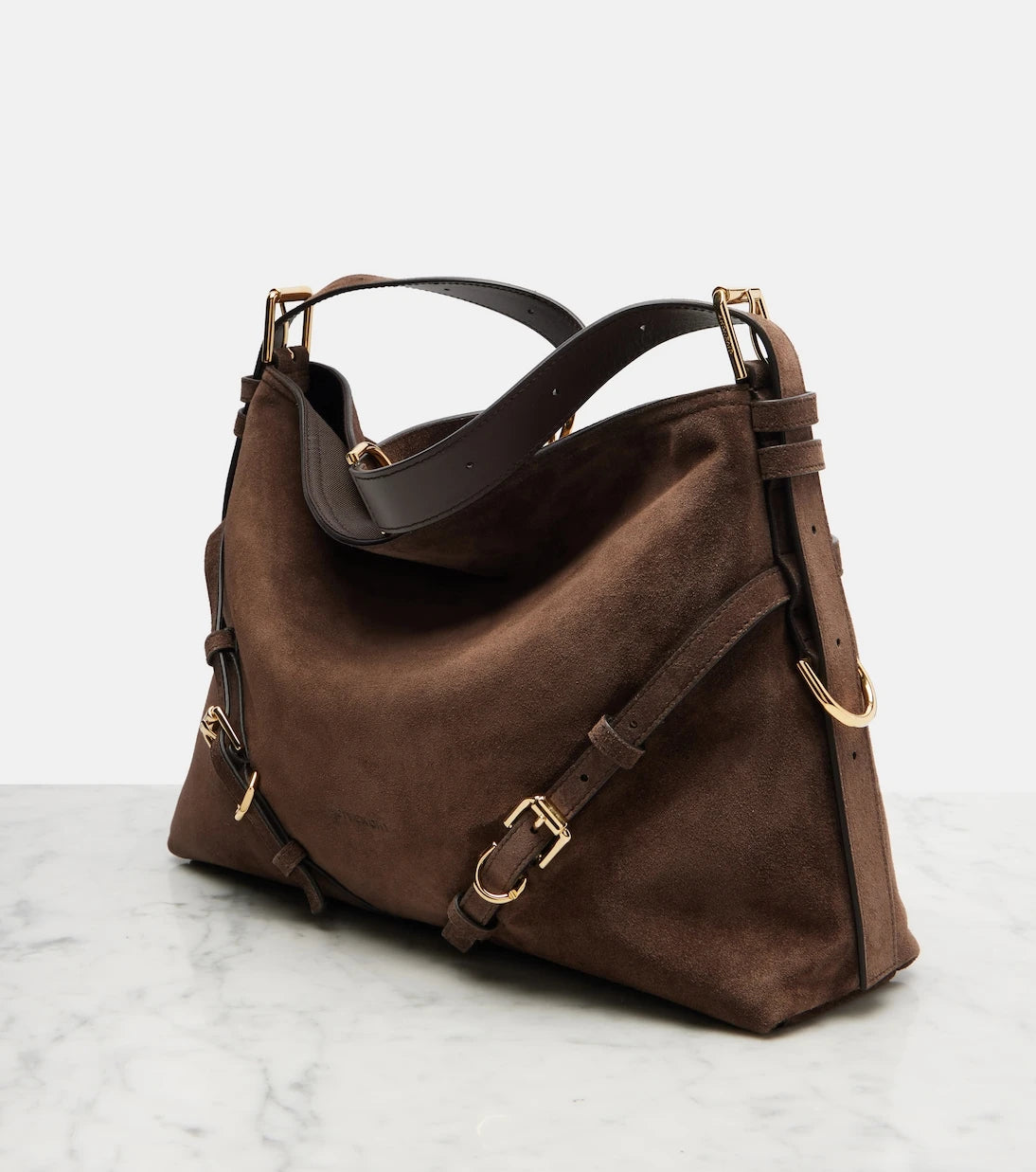 Givenchy - Voyou Medium suede shoulder bag