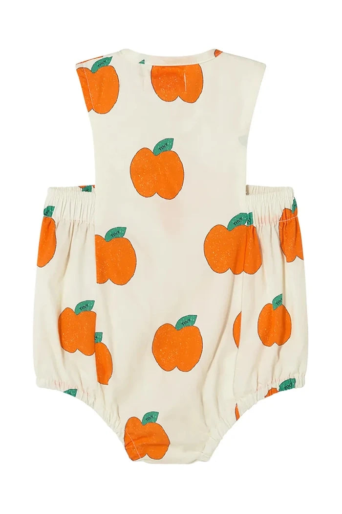 Бебешко боди от памук Tinycottons APPLES WOVEN BODY