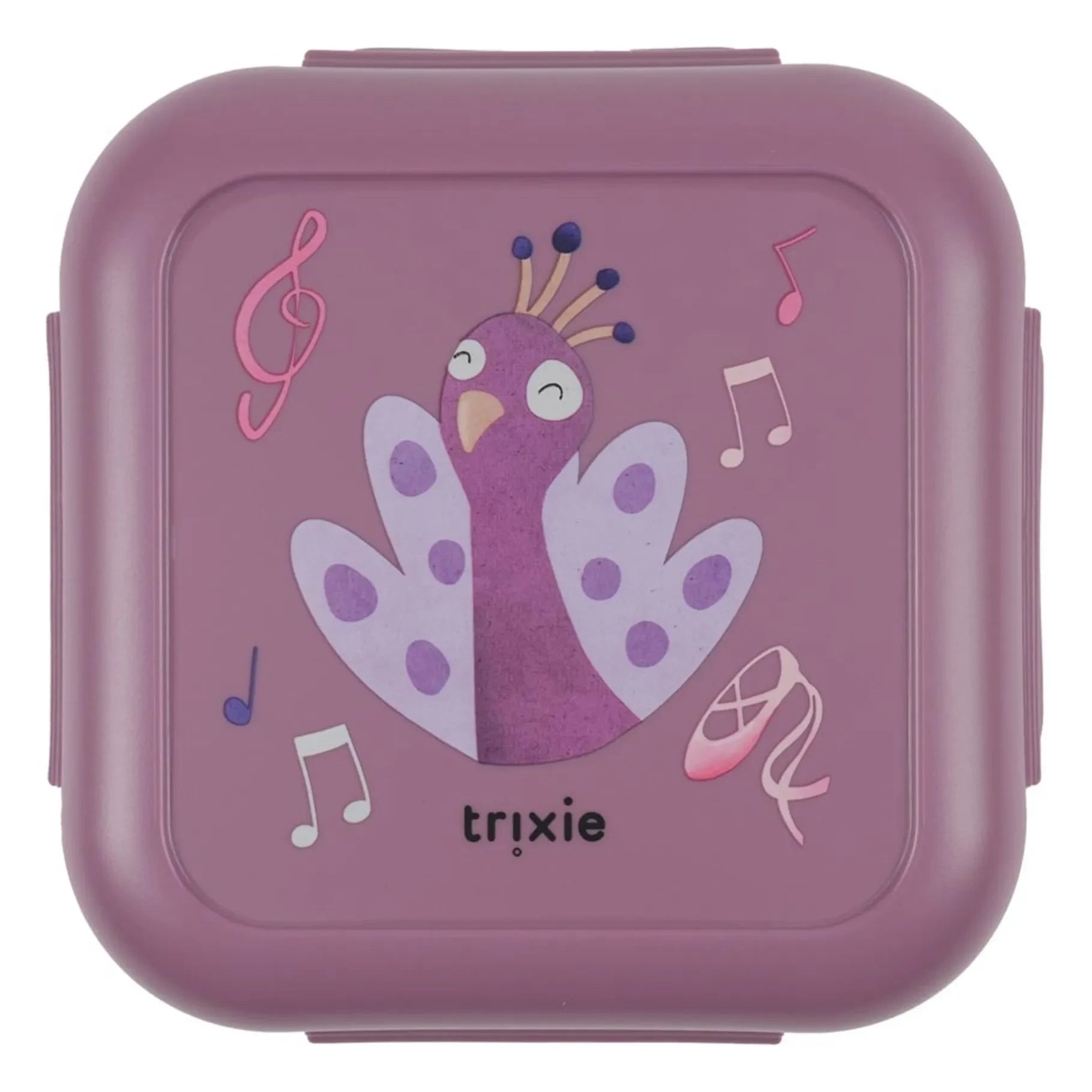 Trixie - Boîte à Goûter Clips Ballerina Mrs. Peacock | Purple
