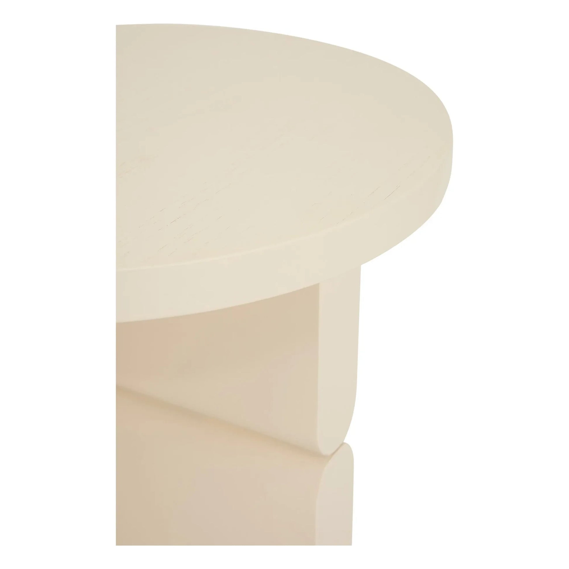 Nobodinoz - Noon painted wood side table | Ivory