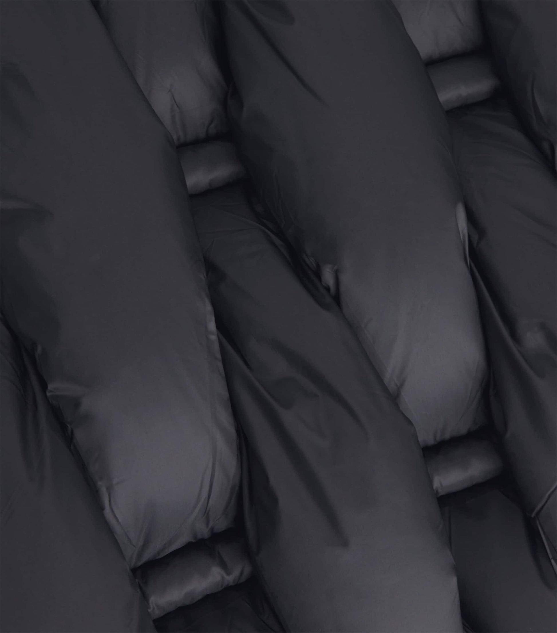 Raxxy Black 3D Down-Filled Woven Puffer Jacket